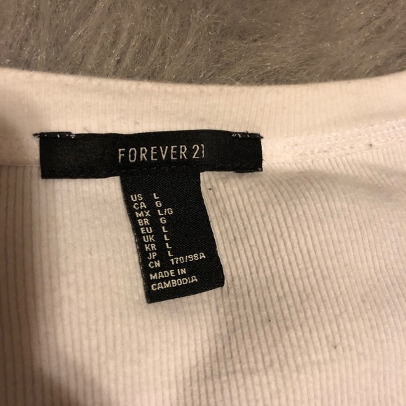 Forever 21 Long Sleeve Ribbed Shirt - Picture 3 of 3